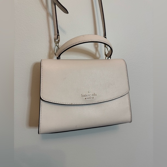 Pre Owned Kate Spade Darcy-top-handle-cross-body-light-ivory-bag- - Picture 2 of 9